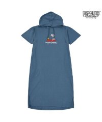  PEANUTS/ピーナッツ PEANUTS スヌーピー ワンピース 裏毛 スウェット 半袖 プリント ルーシー ウッドストック SNOOPY PEANUTS/505417417