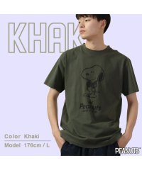  PEANUTS/ピーナッツ PEANUTS スヌーピー 半袖 Tシャツ ピグメント 音楽 ヘッドフォン 夏 フェス サークル ストリート デザイン メンズ レディース SNOO/505417484