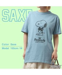  PEANUTS/ピーナッツ PEANUTS スヌーピー 半袖 Tシャツ ピグメント 音楽 ヘッドフォン 夏 フェス サークル ストリート デザイン メンズ レディース SNOO/505417484