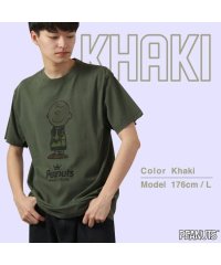  PEANUTS/ピーナッツ PEANUTS チャーリー ブラウン 半袖 Tシャツ ピグメント 音楽 ヘッドフォン 夏 フェス サークル ストリート メンズ レディース スヌーピ/505417485
