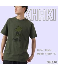  PEANUTS/ピーナッツ PEANUTS ウッド ストック 半袖 Tシャツ ピグメント 音楽 ヘッドフォン 夏 フェス サークル ストリート メンズ レディース スヌーピー /505417486