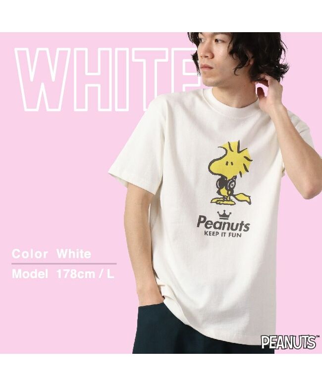 ピーナッツ PEANUTS ウッド ストック 半袖 Tシャツ ピグメント