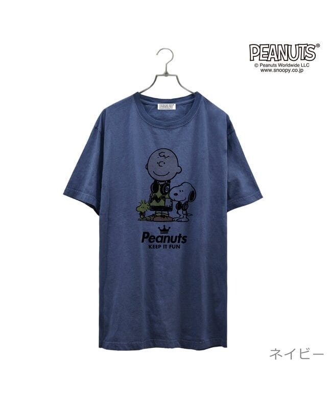 ピーナッツ PEANUTS スヌーピー Tシャツ 半袖 音楽 ヘッドフォン