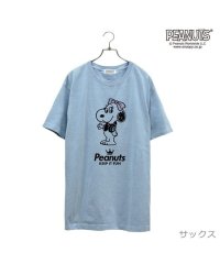  PEANUTS/ピーナッツ PEANUTS ベル 半袖 Tシャツ ピグメント 音楽 ヘッドフォン 夏 フェス サークル ストリート メンズ レディース スヌーピー SNOOPY/505417488