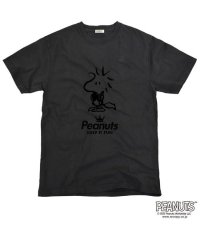  PEANUTS/スヌーピー 半袖 Tシャツ ピグメント 音楽 ヘッドフォン 夏 フェス サークル ストリート デザイン メンズ レディース SNOOPY BIG 大きい サイズ/505417490