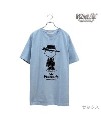  PEANUTS/ピーナッツ PEANUTS チャーリー ブラウン 黒服 スーツ 半袖 Tシャツ 当店 限定 デザイン スヌーピー SNOOPY ピーナッツ カジュアル アメカジ/505417492