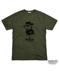  PEANUTS/ピーナッツ PEANUTS オラフ 黒服 スーツ 半袖 Tシャツ 当店 限定 デザイン スヌーピー SNOOPY ピーナッツ カジュアル アメカジ プリント S/505417493