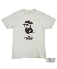  PEANUTS/ピーナッツ PEANUTS オラフ 黒服 スーツ 半袖 Tシャツ 当店 限定 デザイン スヌーピー SNOOPY ピーナッツ カジュアル アメカジ プリント S/505417493