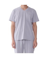 EPOCA UOMO/エポカ ウォモ EPOCA UOMO Tシャツ 半袖 インナーシャツ ホームウェア ルームウェア メンズ ジャガード V NECK SHIRT グレー ネイビー/505425559