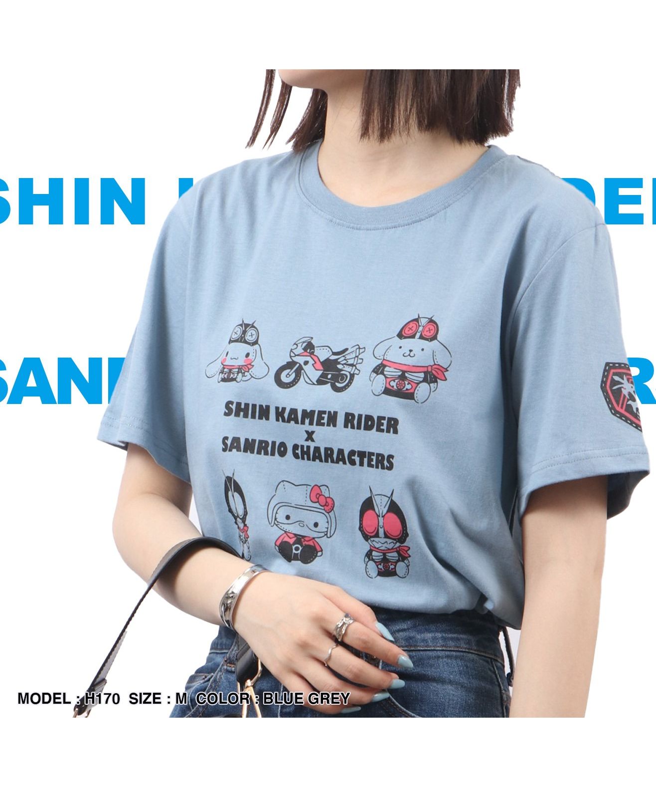 サンリオ Sanrio シン仮面ライダーxサンリオコラボ 半袖 Tシャツ