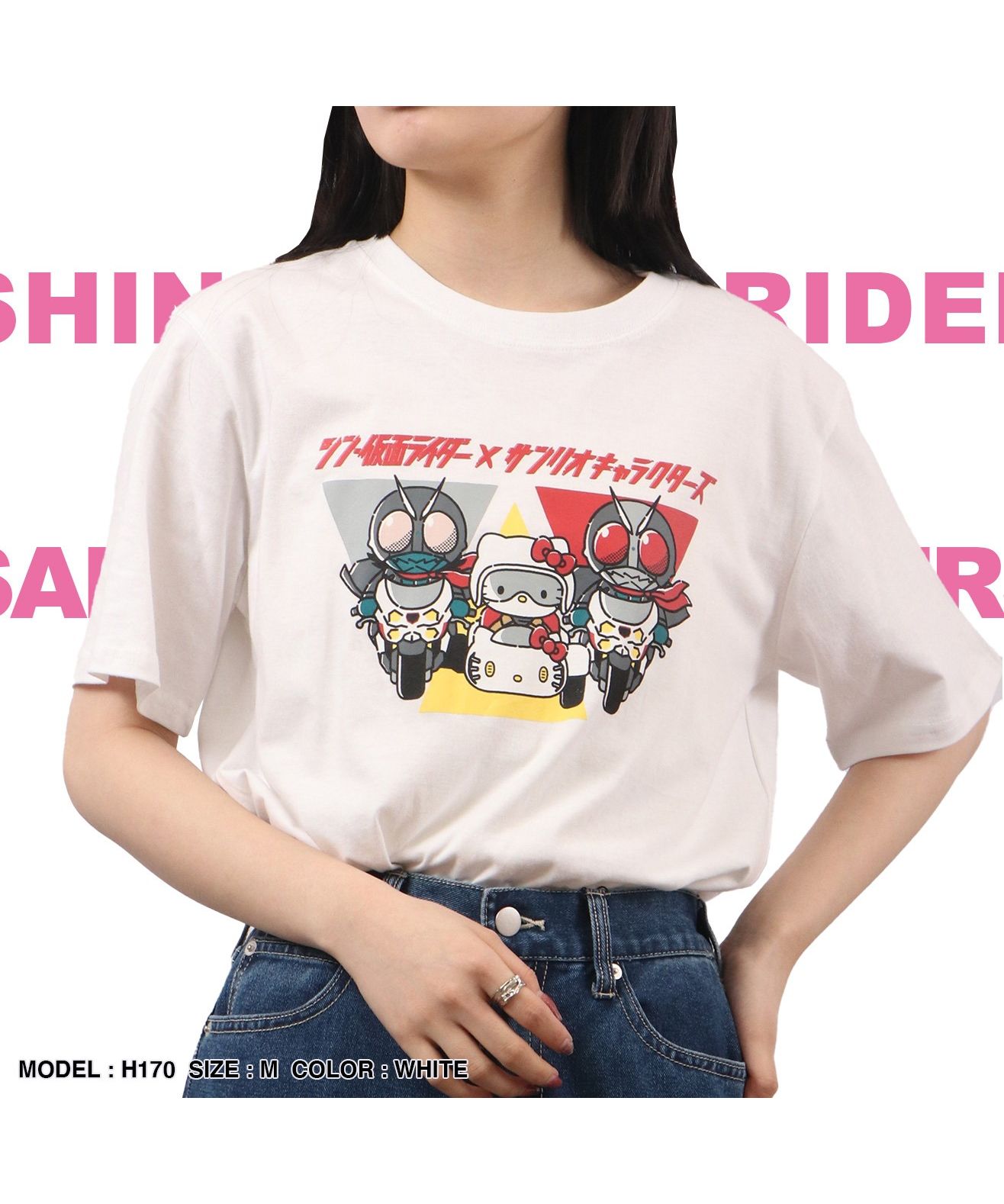 サンリオ Sanrio シン仮面ライダーxサンリオ コラボ プリントT