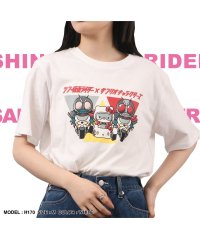 Sanrio characters/サンリオ Sanrio シン仮面ライダーxサンリオ コラボ プリントTシャツ 半袖 仮面ライダー サンリオ sanrio/505426362