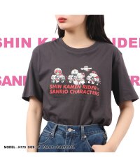 Sanrio characters/シン仮面ライダーxサンリオ コラボ プリントTシャツ 半袖 仮面ライダー サンリオ sanrio/505426362