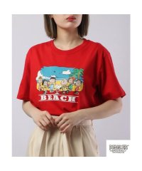  PEANUTS/スヌーピー Tシャツ トップス アロハ プリント 半袖 ロゴ サマー 夏 SNOOPY PEANUTS/505417263