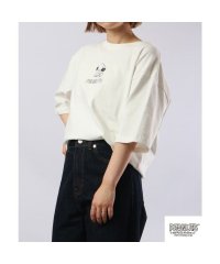  PEANUTS/スヌーピー オラフ Tシャツ 半袖 ドロップショルダー コミック プリント バックプリント SNOOPY PEANUTS/505417270