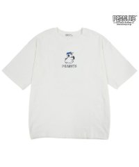  PEANUTS/スヌーピー オラフ Tシャツ 半袖 ドロップショルダー コミック プリント バックプリント SNOOPY PEANUTS/505417270