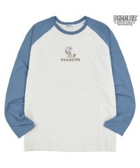  PEANUTS/スヌーピー Tシャツ ロンT  刺繍 ラグラン SNOOPY PEANUTS/505417289