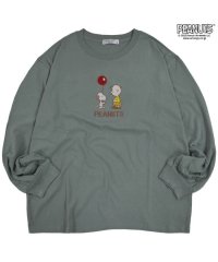  PEANUTS/ピーナッツ PEANUTS スヌーピー Tシャツ 長袖 刺繍 チャリーブラウン フライングエース PEANUTS SNOOPY/505417290