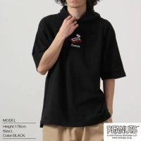  PEANUTS/ピーナッツ PEANUTS スヌーピー ドロップショルダー Tパーカー 半袖 プリント SNOOPY PEANUTS/505417334
