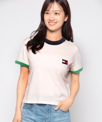 TOMMY JEANS/トミーバッジ リンガー T シャツ/505425447
