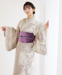 aity/aity アイティ 半身柄対丈浴衣2点セット レディース 浴衣 ゆかた かわいい おしゃれ セット 2点セット 兵児帯 対丈浴衣 綿 麻 半身柄 レトロ レトロ/505428192