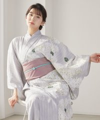 aity/aity アイティ 半身柄対丈浴衣2点セット レディース 浴衣 ゆかた かわいい おしゃれ セット 2点セット 兵児帯 対丈浴衣 綿 麻 半身柄 レトロ レトロ/505428192
