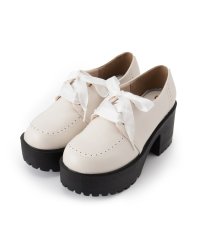 csT&P/シーエス ティーアンドピー csT&P 厚底サテンリボンレースアップヒールシューズ/505429149