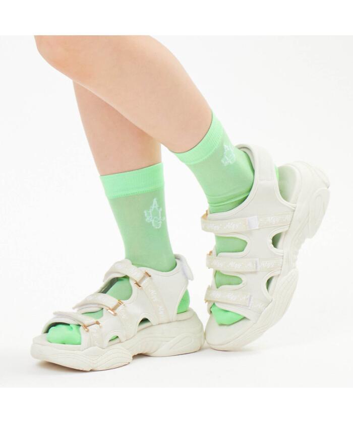alo ソックス UNISEX HALF-CREW SOCK 2足 セット（White One
