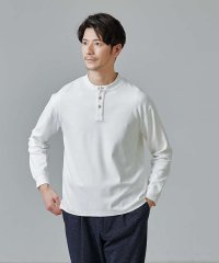 ABAHOUSE/【ヘンリーネック】ポンチ 長袖 Ｔシャツ/505410268