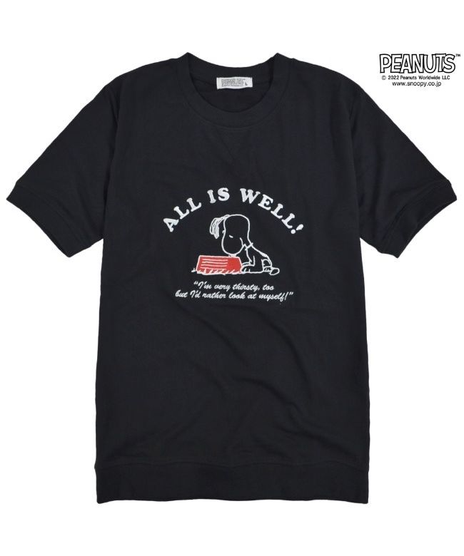 ピーナッツ PEANUTS スヌーピー 半袖 スウェット Tシャツ メンズ
