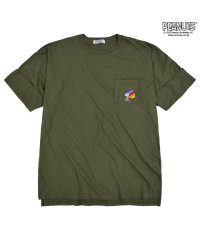  PEANUTS/ピーナッツ PEANUTS スヌーピー ビック Tシャツ メンズ 袖 折返し ポケット付き 刺繍 PEANUTS SNOOPY/505417203