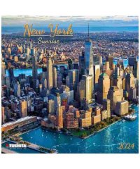 cinemacollection/TUSHITA 2024 Calendar 壁掛けカレンダー2024年 New York Sunrise 写真 風景 インテリア 令和6年暦 /505430281