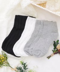 Lace Ladies/【10足セット】ベーシックコットン無地ショート丈ソックス レディース ソックス 靴下 春 夏 秋 冬 ショート丈 ベーシック 定番 シンプル 無地 リブ スポー/505430500