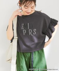 VIS/『エミリー、パリへ行く』コラボレーションラッフルスリーブクロップドTシャツ【洗える】/505431183