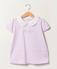 mezzo piano/花刺しゅう衿つき　Tシャツ/505386437