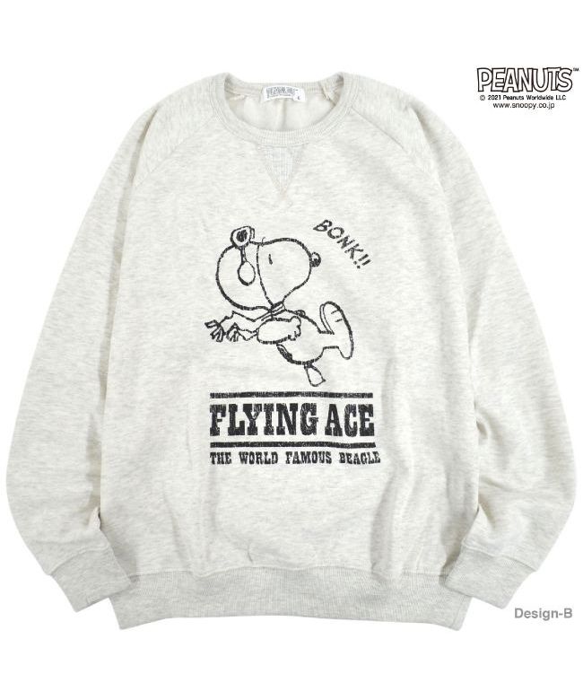 ピーナッツ PEANUTS スヌーピー トレーナー PEANUT プリント ピーナッツ PEANUTS スヌーピー トレーナー PEANUT プリント