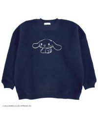 Sanrio characters/サンリオ Sanrio シナモロール 刺繍 サンリオ BIG シルエット トレーナー ボア 長袖 sanrio/505426285