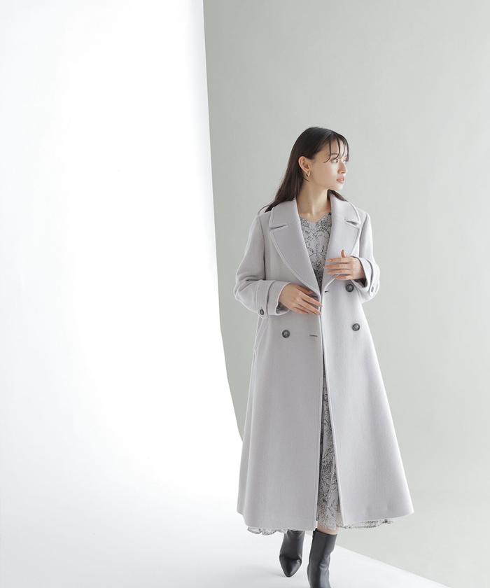 セール 30%OFF】ビッグカラーダブルチェスターコート23AW セール 30%OFF】ビッグカラーダブルチェスターコート23AW