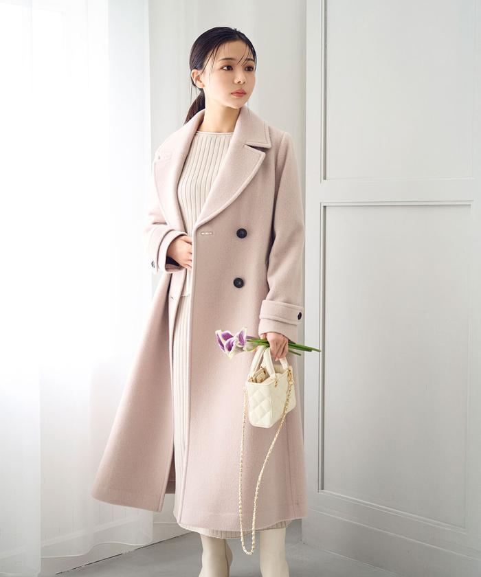 セール 30%OFF】ビッグカラーダブルチェスターコート23AW セール 30%OFF】ビッグカラーダブルチェスターコート23AW