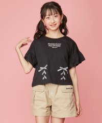 JENNI love/接触冷感すそギンガムレースアップT/505430311