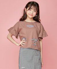 JENNI love/接触冷感すそギンガムレースアップT/505430311