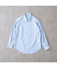 BRICK＆SONS/リラックスダブルポケットシャツ＜サックスイエローストライプ＞/505432279