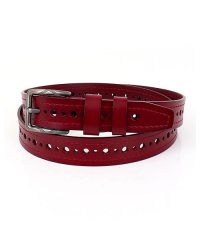 TopIsm/トップイズム TopIsm ベルト メンズ パンチング デザインベルト ネイティブ ホールデザイン スクエアバックル メンズベルト/505433027