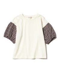 SHOO・LA・RUE(Kids) /【110－140cm】袖アソート布帛ドッキングプルオーバー/505433044