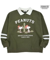  PEANUTS/ピーナッツ PEANUTS スヌーピー トレーナー 裏起毛 スウェット スパイク 兄弟 衿付き トップス SNOOPY PEANUTS/505417327