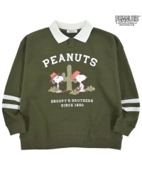  PEANUTS/スヌーピー トレーナー 裏起毛 スウェット スパイク 兄弟 衿付き トップス SNOOPY PEANUTS/505417327