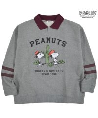  PEANUTS/スヌーピー トレーナー 裏起毛 スウェット スパイク 兄弟 衿付き トップス SNOOPY PEANUTS/505417327