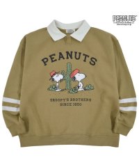  PEANUTS/ピーナッツ PEANUTS スヌーピー トレーナー 裏起毛 スウェット スパイク 兄弟 衿付き トップス SNOOPY PEANUTS/505417327