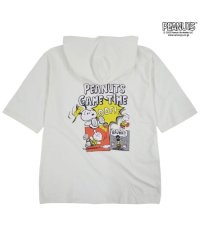  PEANUTS/ピーナッツ PEANUTS スヌーピー ドロップショルダー Tパーカー 半袖 プリント アメコミ コミック 漫画 SNOOPY PEANUTS/505417333