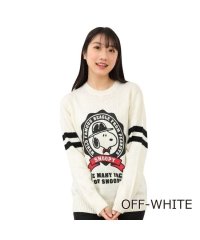  PEANUTS/ピーナッツ PEANUTS スヌーピー セーター ニット ウール混 S M L レディース 春 室内 ルームウェア M L/505417342